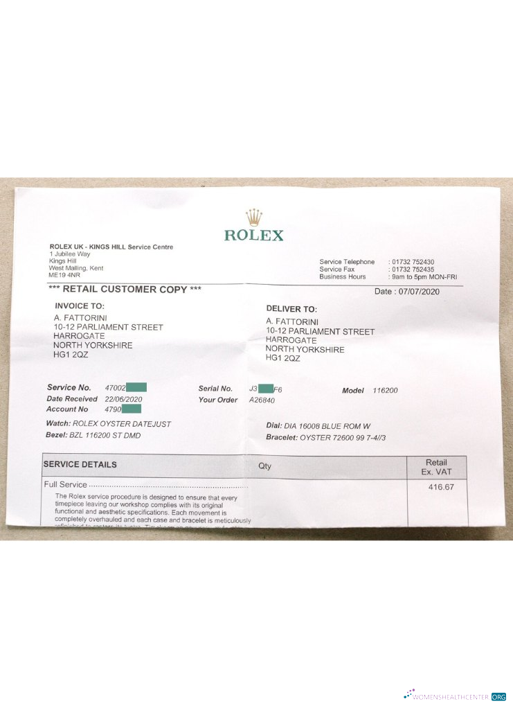 Download Rolex company payment check Photoshop template